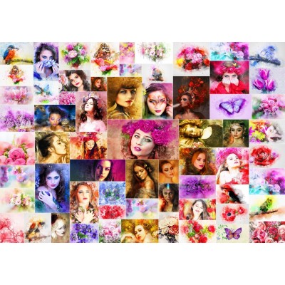 Puzzle Grafika-F-30057 Collage - Frauen