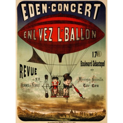 Puzzle Grafika-F-30161 Affiche pour Eden-concert, 1884