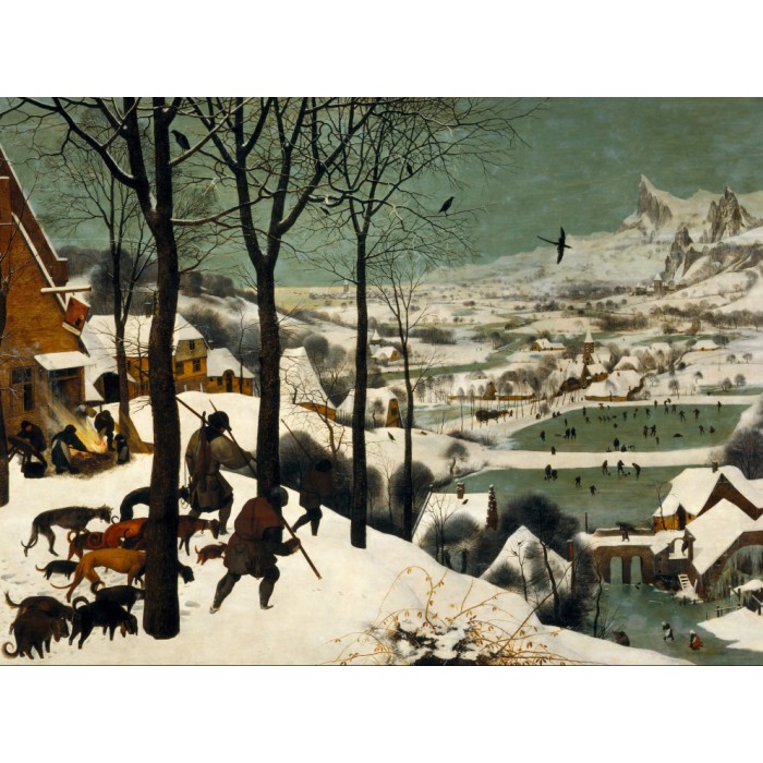 Puzzle Grafika-F-30175 Brueghel: Die Heimkehr der Jäger