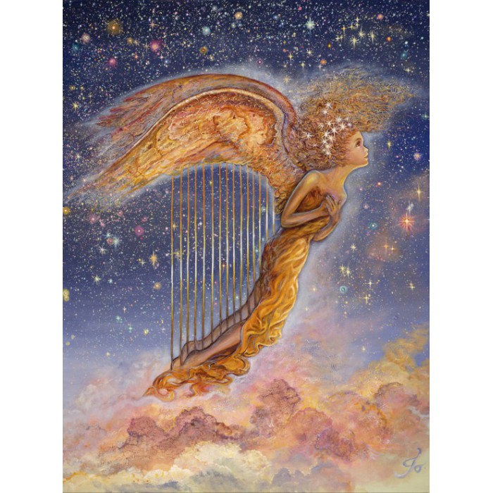 Puzzle Grafika-F-30248 Harp Angel