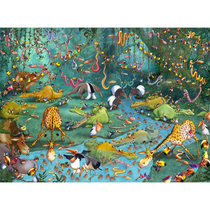 Puzzle Grafika-F-30373 François Ruyer: Jungle
