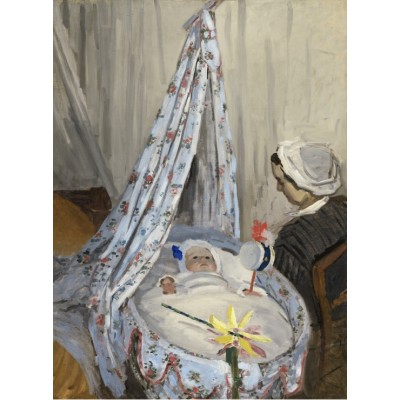 Puzzle Grafika-F-30420 Claude Monet - Die Wiege, Camille mit dem Sohn des Künstlers Jean, 1867