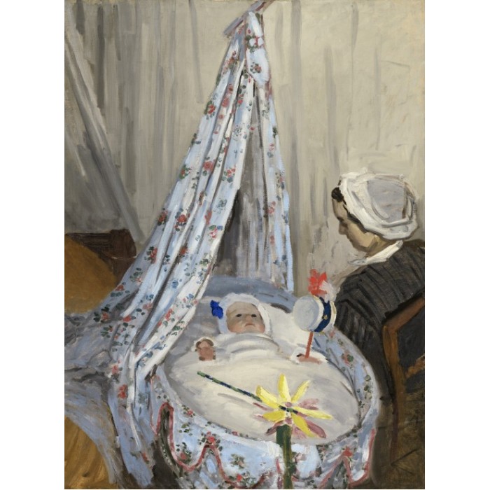 Claude Monet - Die Wiege, Camille mit dem Sohn des Künstlers Jean, 1867