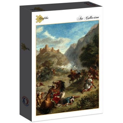 Puzzle Grafika-F-30495 Eugène Delacroix: Arabs Skirmishing in the Mountains, 1863