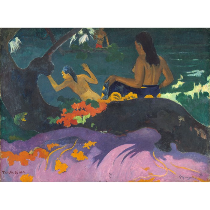 Puzzle Grafika-F-30502 Paul Gauguin: Fatata te Miti (By the Sea), 1892