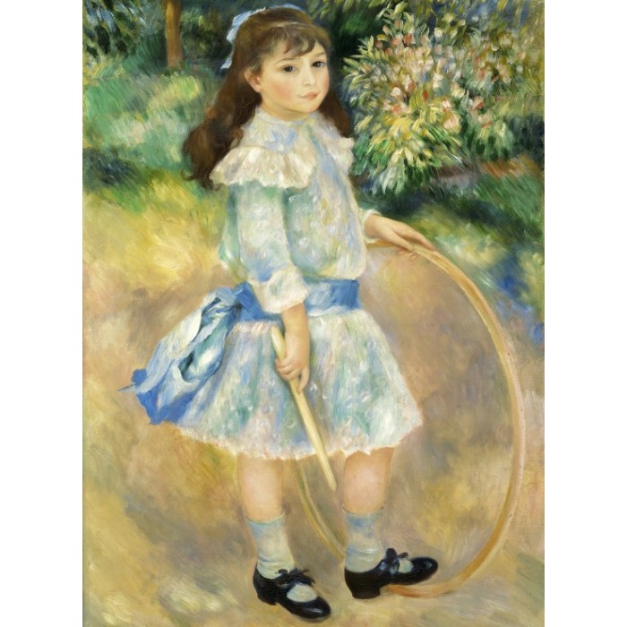 Puzzle  Grafika-F-30517 Auguste Renoir : Girl with a Hoop, 1885