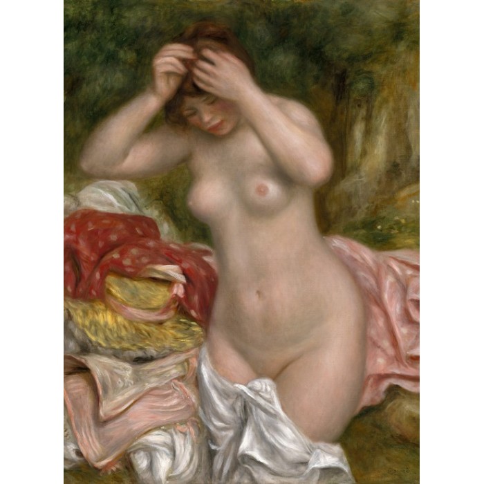 Puzzle  Grafika-F-30527 Auguste Renoir: Bather Arranging Her Hair, 1893