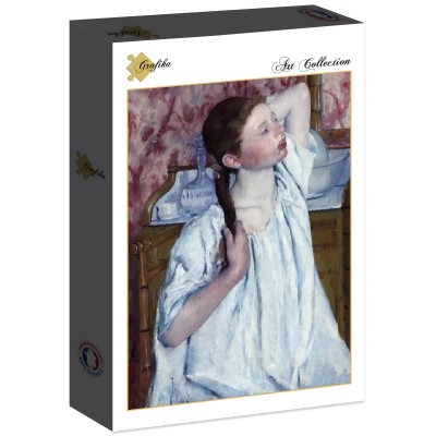 Puzzle Grafika-F-30537 Mary Cassatt: Girl Arranging Her Hair, 1886