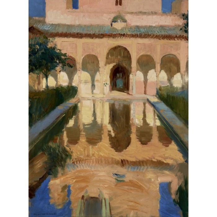 Puzzle Grafika-F-30592 Joaquin Sorolla y Bastida: Hall of the Ambassadors, Alhambra, Granada, 1909