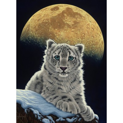 Puzzle Grafika-F-30684 Schim Schimmel - Moon Leopard
