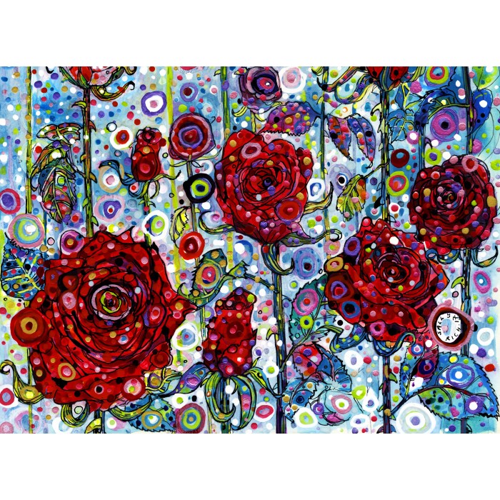 Puzzle Grafika-F-30803 Sally Rich - Roses