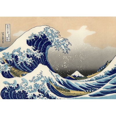 Puzzle Grafika-F-32306 Hokusai - Die große Welle vor Kanagawa