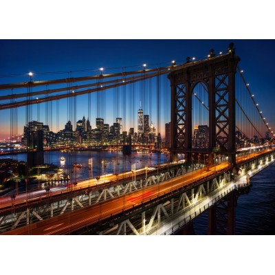 Puzzle Grafika-F-32314 Brooklyn Bridge, Manhattan, New York