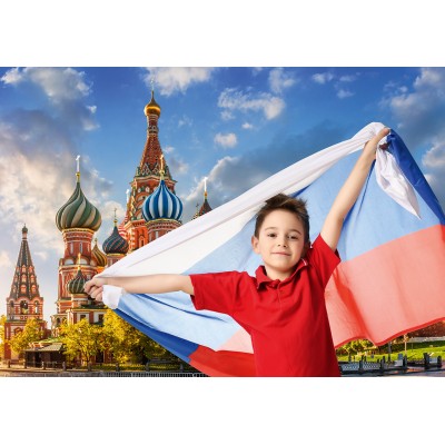 Puzzle Grafika-F-32326 One World For Peace - Russland