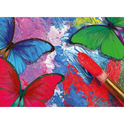 Puzzle Grafika-F-32672 XXL Teile - Schmetterlinge in der Malerei