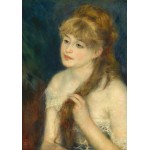 Puzzle  Grafika-F-32876 Auguste Renoir: Young Woman Braiding Her Hair, 1876