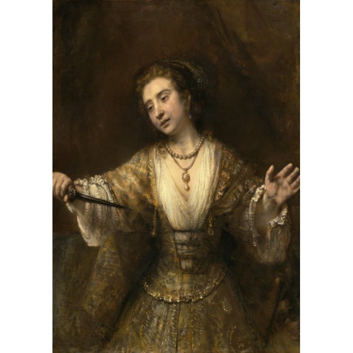 Puzzle Grafika-F-32884 Rembrandt : Lucretia, 1664