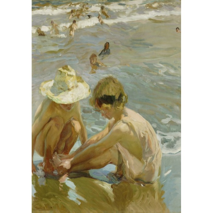 Puzzle Grafika-F-32951 Joaquin Sorolla y Bastida: The Wounded Foot, 1909