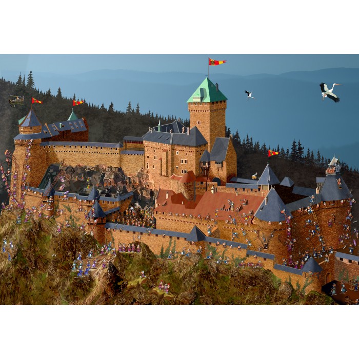 Puzzle  Grafika-F-33308 Haut-Koenigsbourg Schloss