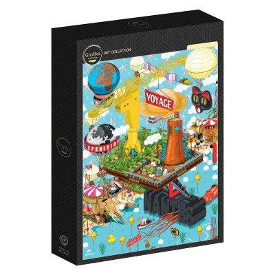 Puzzle Grafika-F-33377 Nantes - Grue Titan