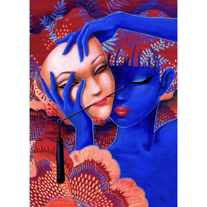 Puzzle  Grafika-F-33675 Nieder mit den Masken