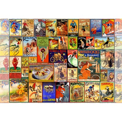 Puzzle Grafika-F-33677 Alte Fahrrad-Poster