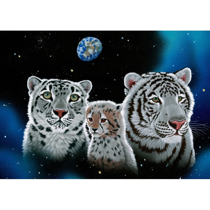 Puzzle Grafika-T-00417 Schim Schimmel - Gentle Family