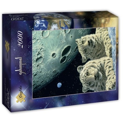 Puzzle Grafika-T-00420 Schim Schimmel - Lair of the Snow Leopard