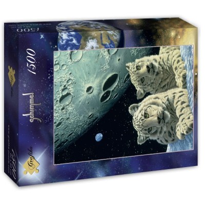 Puzzle Grafika-T-00421 Schim Schimmel - Lair of the Snow Leopard