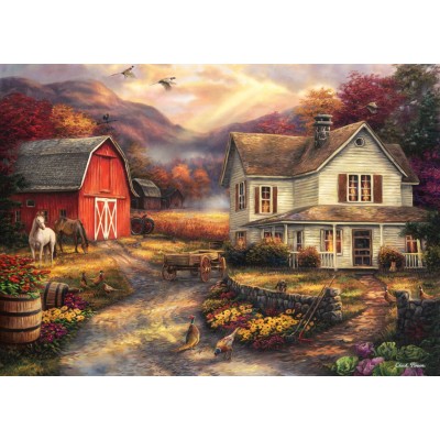 Puzzle Grafika-T-00765 Chuck Pinson - Relaxing on the Farm