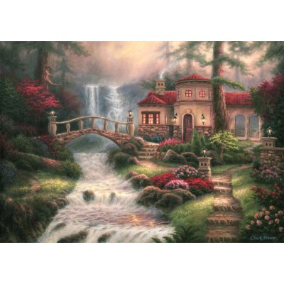 Puzzle Grafika-T-00793 Chuck Pinson - Sierra River Falls