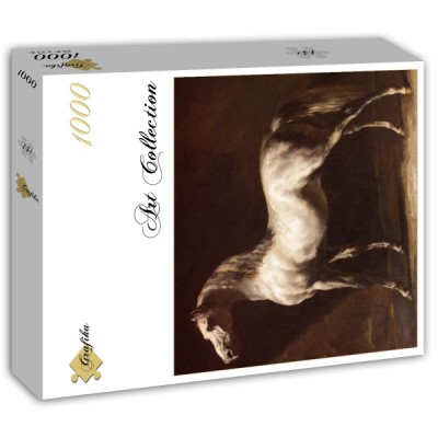 Puzzle Grafika-T-02241 Théodore Géricault: Cheval Arabe Gris-Blanc