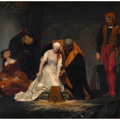 Puzzle Grafika-T-02275 Paul Delaroche: Die Hinrichtung der Lady Jane Grey, 1833