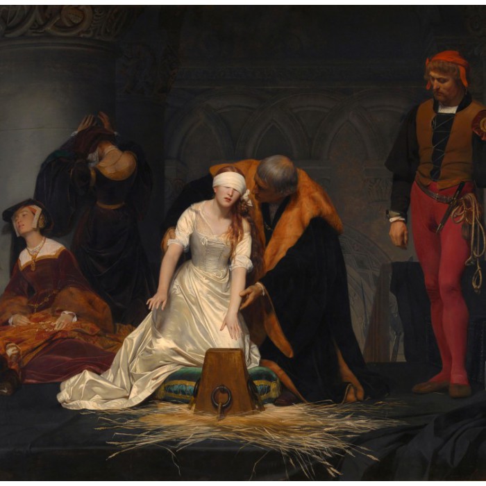 Puzzle  Grafika-T-02275 Paul Delaroche: Die Hinrichtung der Lady Jane Grey, 1833