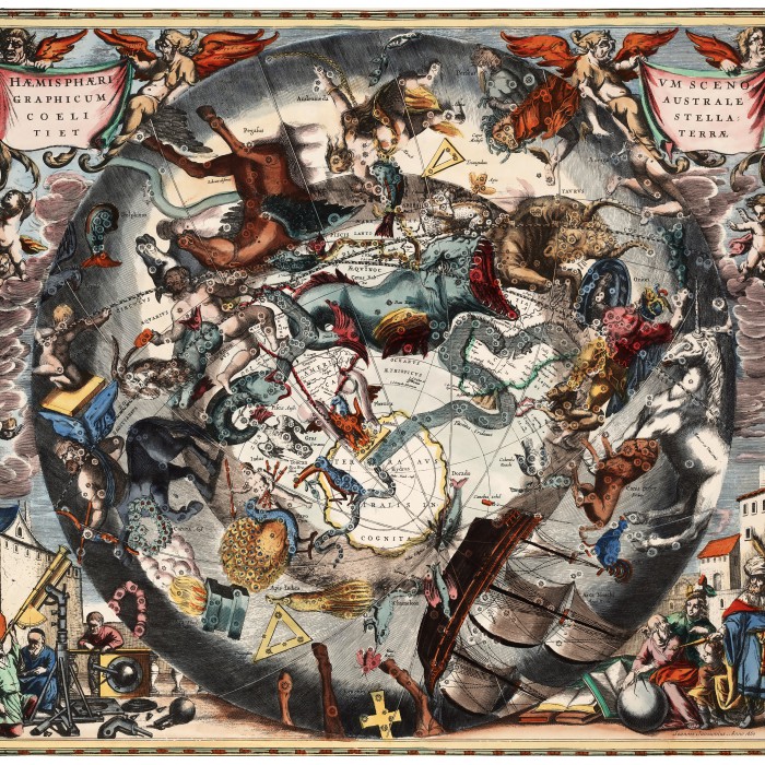 Andreas Cellarius: Southern Hemisphere Constellations, 1661