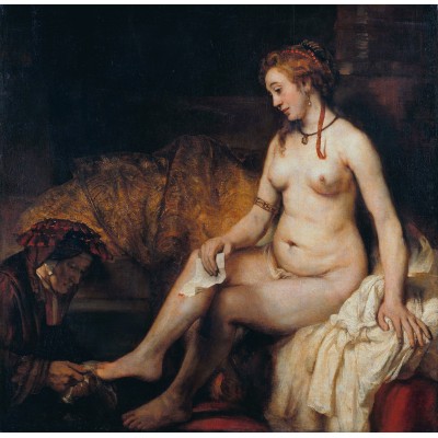 Puzzle Grafika-T-02341 Rembrandt - Bathsheba at Her Bath, 1654