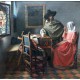Johannes Vermeer - The Glass of Wine, 1658-1660