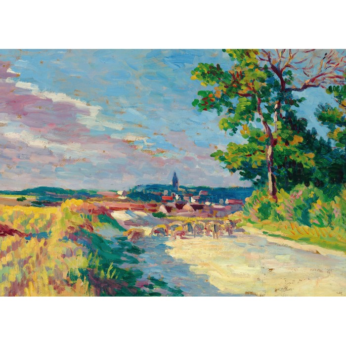Puzzle   Maximilien Luce - Landschaft bei Méréville, 1905