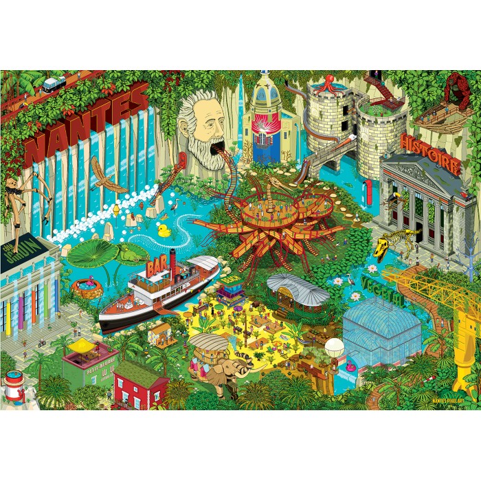 Puzzle   Nantes - Végétal
