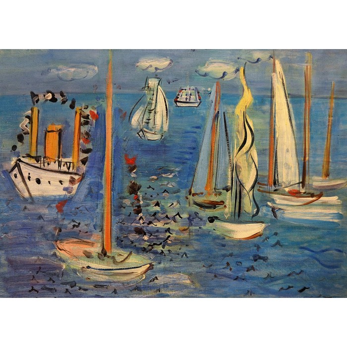 Puzzle   Raoul Dufy - Geschmückte Boote, 1946
