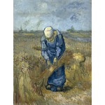Puzzle   Vincent van Gogh: Bäuerin beim Strohschneiden (nach Millet)