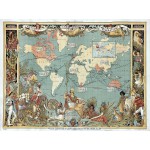 Puzzle   Walter Crane: L'Empire Britannique en 1886