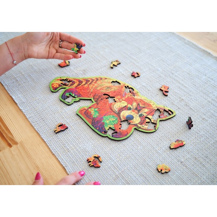 Harmandi-Puzzle-90581 Holzpuzzle - Roter Panda