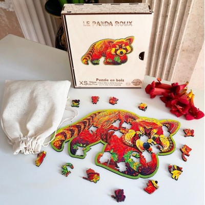 Harmandi-Puzzle-90581 Holzpuzzle - Roter Panda