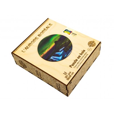 Harmandi-Puzzle-90635 Holzpuzzle - Aurora Borealis
