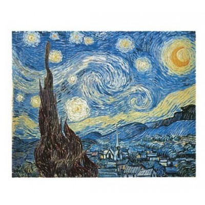 Puzzle Impronte-Edizioni-055 Vincent Van Gogh - Sternennacht über der Rhone
