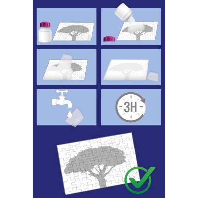 Jig-and-Puz-80019 Kleber für 2 x 1000 Teile Puzzles mit Spatel