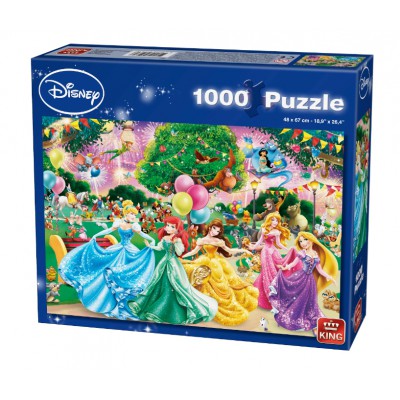Puzzle King-Puzzle-05261 Disney Prinzessinnen - Feuerwerk