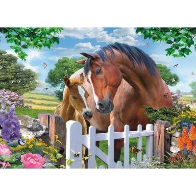 Puzzle King-Puzzle-05388 Horses at the Gate