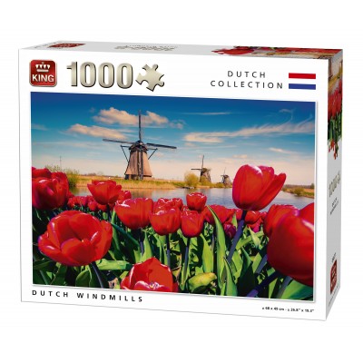 Puzzle King-Puzzle-05677 Niederländische Windmühlen